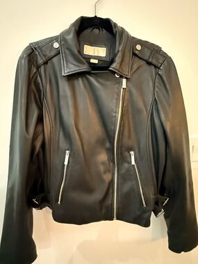 Michael Kors Women’s Leather Moto Jacket